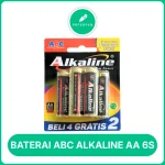 BATERAI ABC ALKALINE AA 6S