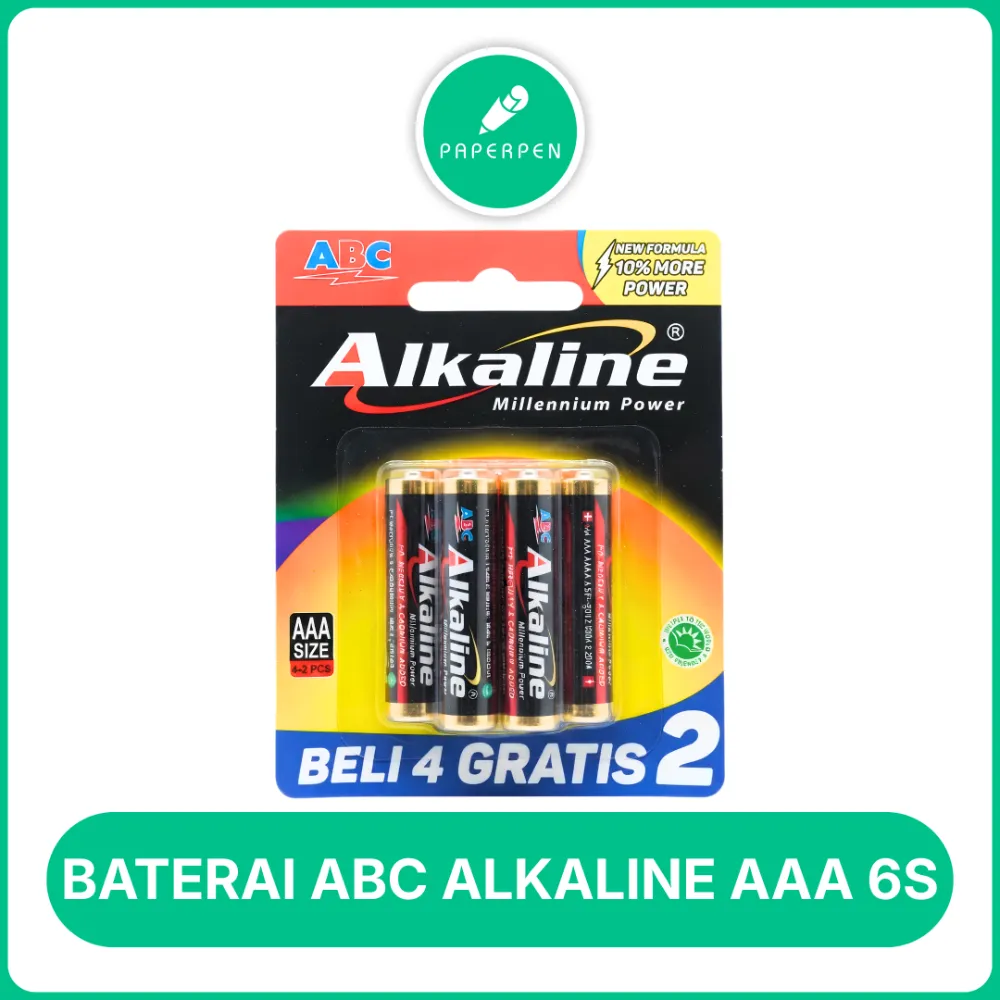 BATERAI ABC ALKALINE AAA 6S BATERAI ABC ALKALINE AAA 6S - Image 1